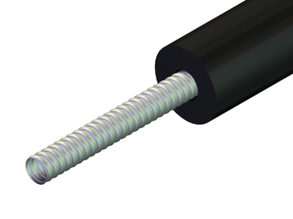 Rura elastyczna ze stali nierdzewnej w otulinie SN-DN15/HT [50m]
